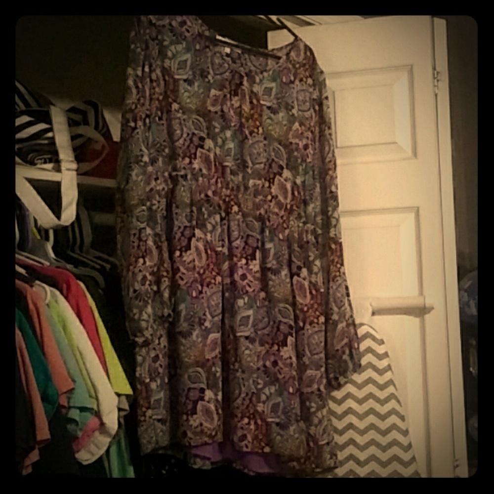 Bell sleeve sheer dress/tunic
